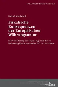 Fiskalische Konsequenzen der Europaeischen Waehrungsunion_cover