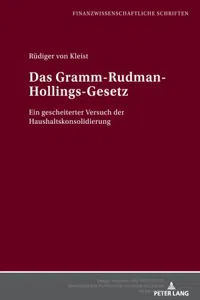 Das Gramm-Rudman-Hollings-Gesetz_cover