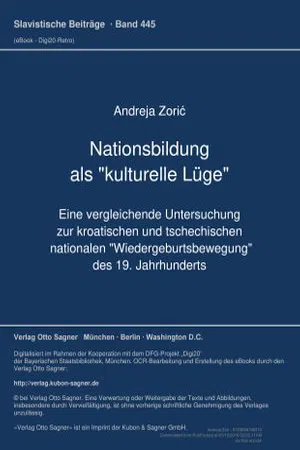 Nationsbildung als "kulturelle Luege" (Volume 445.0)