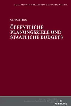 samOeffentliche Planungsziele und staatliche Budgets (Volume 12.0)