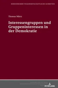 Interessengruppen und Gruppeninteressen in der Demokratie_cover