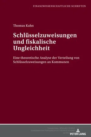 Schluesselzuweisungen und fiskalische Ungleichheit (Volume 36.0)