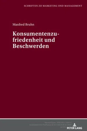 Konsumentenzufriedenheit und Beschwerden (Volume 4.0)