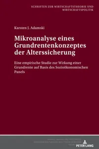 Mikroanalyse eines Grundrentenkonzeptes der Alterssicherung_cover