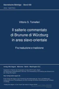 Il salterio commentato di Brunune di Wuerzburg in area slavo-orientale. Fra traduzione e tradizione_cover