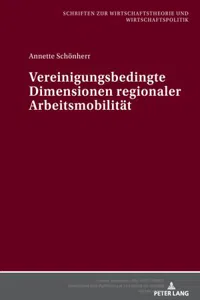 Vereinigungsbedingte Dimensionen regionaler Arbeitsmobilitaet_cover