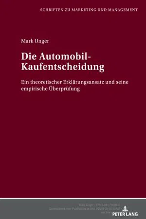 Die Automobil-Kaufentscheidung (Volume 33.0)