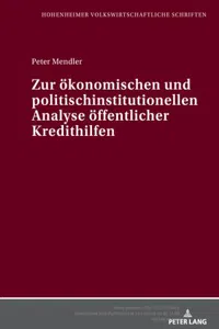 Zur oekonomischen und politisch-institutionellen Analyse oeffentlicher Kredithilfen_cover