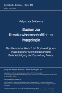 Studien zur literaturwissenschaftlichen Imagologie_cover