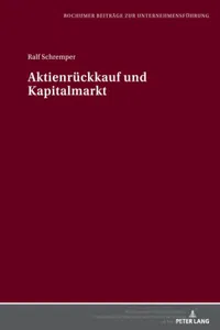 Aktienrückkauf und Kapitalmarkt_cover