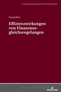 Effizienzwirkungen von Finanzausgleichsregelungen_cover