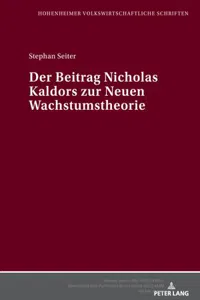 Der Beitrag Nicholas Kaldors zur Neuen Wachstumstheorie_cover