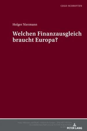 Welchen Finanzausgleich braucht Europa? (Volume 5.0)