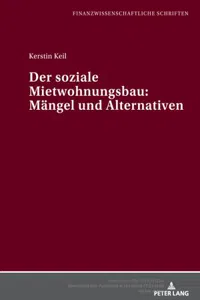 Der soziale Mietwohnungsbau: Maengel und Alternativen_cover