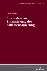 Strategien zur Finanzierung der Altlastensanierung_cover