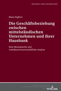 Die Geschaeftsbeziehung zwischen mittelstaendischen Unternehmen und ihrer Hausbank_cover