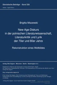 New-Age-Diskurs in der polnischen Literaturwissenschaft, Literaturkritik und Lyrik der 70er und 80er Jahre_cover