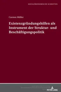 Existenzgründungshilfen als Instrument der Struktur- und Beschäftigungspolitik_cover