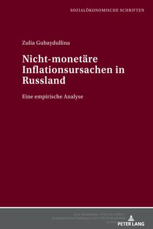 Nicht-monetaere Inflationsursachen in Russland (Volume 32.0)