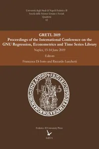 GRETL 2019 : Proceedings of the International Conference on the Gnu Regression, Econometrics and Time-series Library_cover