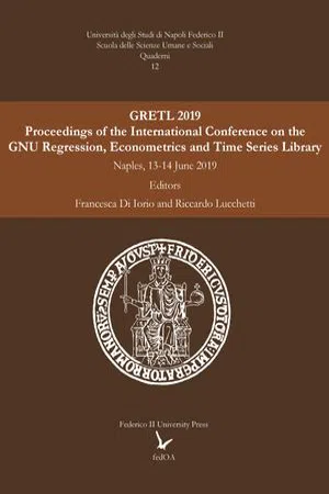 GRETL 2019 : Proceedings of the International Conference on the Gnu Regression, Econometrics and Time-series Library