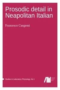 Prosodic Detail in Neapolitan Italian_cover