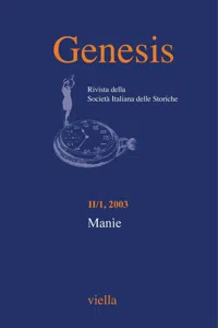 Genesis. Rivista della Società italiana delle storiche Vol. 2/1_cover