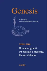 Genesis. Rivista della Società italiana delle storiche Vol. 13/1_cover