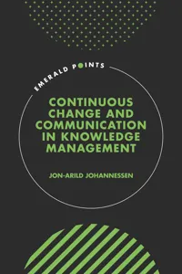 Continuous Change and Communication in Knowledge Management_cover