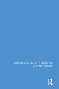 Routledge Library Editions: Virginia Woolf_cover