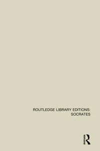 Routledge Library Editions: Socrates_cover