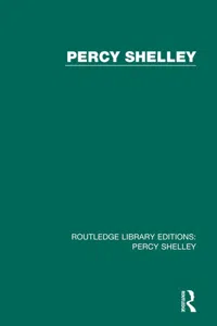 Routledge Library Editions: Percy Shelley_cover