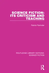 Science Fiction: Its Criticism and Teaching_cover