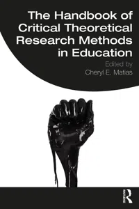 The Handbook of Critical Theoretical Research Methods in Education_cover