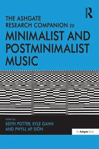 The Ashgate Research Companion to Minimalist and Postminimalist Music_cover