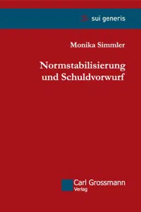 Normstabilisierung und Schuldvorwurf_cover