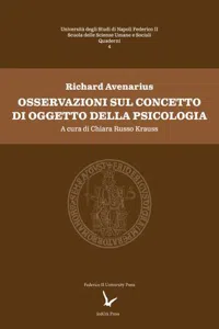 Osservazioni sul concetto di oggetto della psicologia_cover