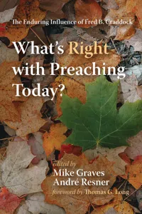 What's Right with Preaching Today?_cover