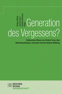 Generation des Vergessens?_cover