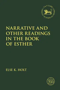 Narrative and Other Readings in the Book of Esther_cover