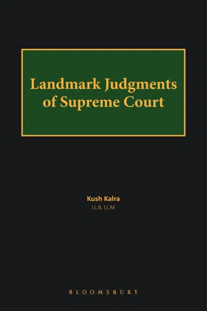 Landmark Judgments of Supreme Court