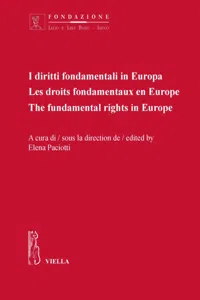 I diritti fondamentali in Europa_cover