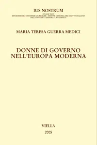 Donne di governo nell'Europa moderna_cover