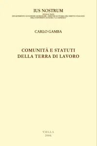 Comunità e statuti della Terra di Lavoro_cover