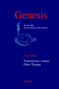 Genesis. Rivista della Società italiana delle storiche Vol. 4/2_cover