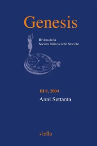 Genesis. Rivista della Società italiana delle storiche Vol. 3/1_cover