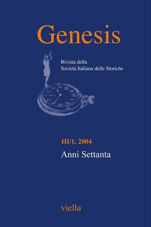 Genesis. Rivista della Società italiana delle storiche (2004) Vol. 3/1