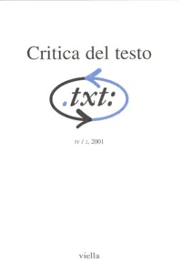 Critica del testo Vol. 4/2_cover