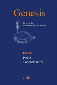 Genesis. Rivista della Società italiana delle storiche Vol. 1/1_cover