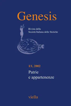 Genesis. Rivista della Società italiana delle storiche (2002) Vol. 1/1